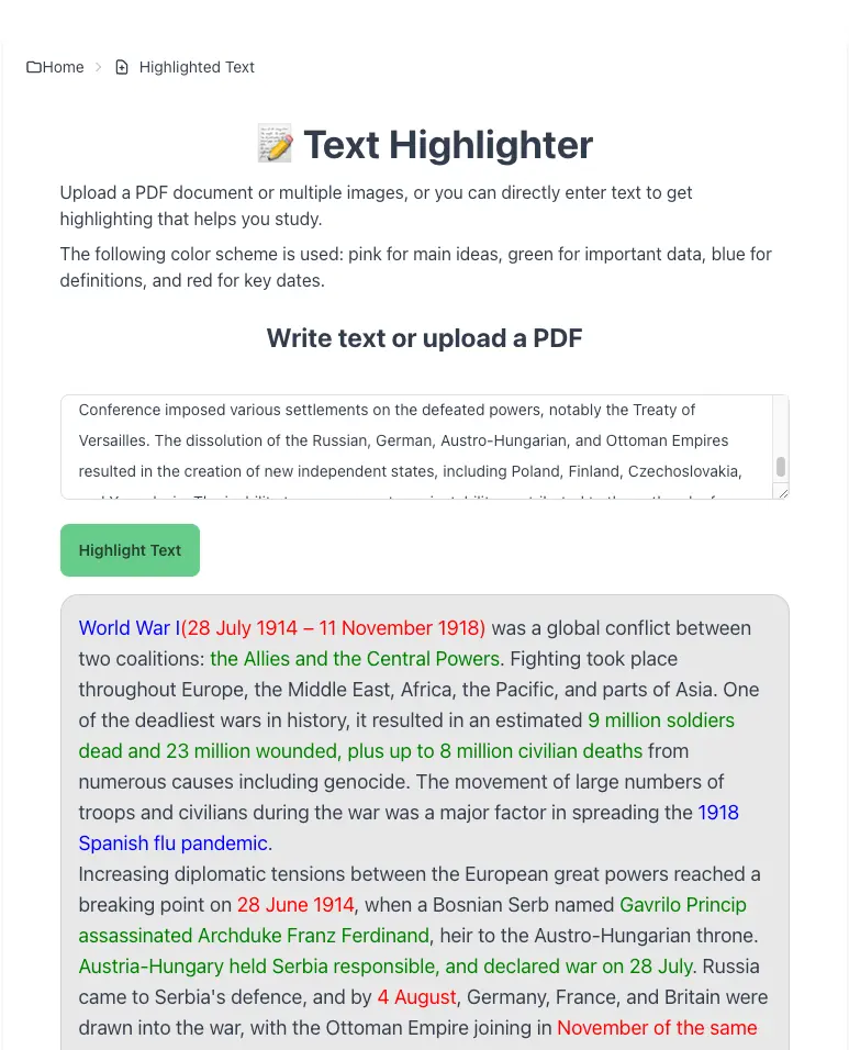 Text highlighter